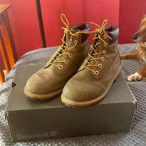 Green Timberland Boots